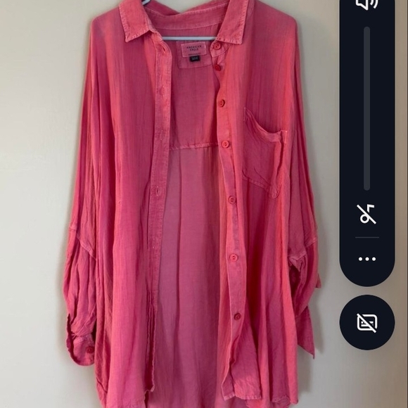 American Eagle Oversized Button-Up Shirt - Picture 5 of 7